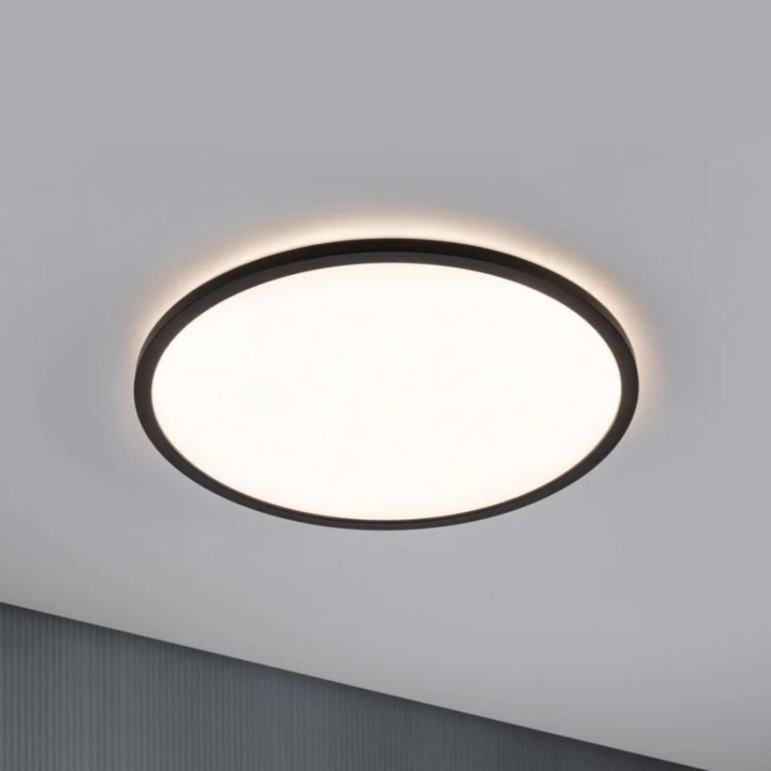 Paulmann 70999 - LED/22W Zatemnitveni panel ATRIA 230V 3000K pr. 42 cm črna