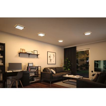 Paulmann 71000 - LED/11,2W Nadgradni panel ATRIA 230V 3000K 19x19 cm črna