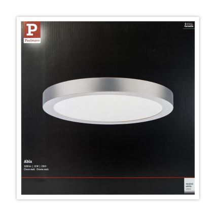 Paulmann 71023 - LED/22W Stropna luč ABIA 230V mat krom