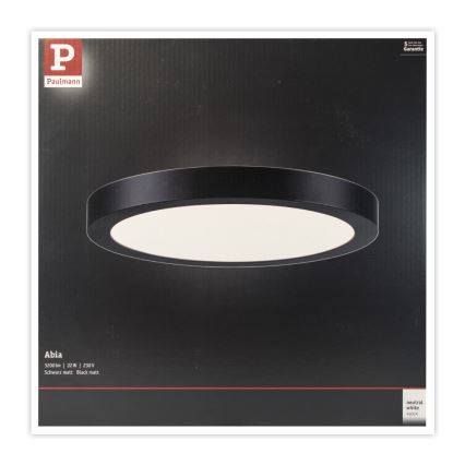 Paulmann 71025 - LED/22W Stropna luč ABIA 230V črna