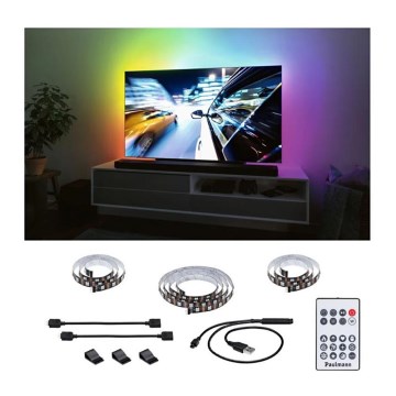 Paulmann 78880 - LED/3,5W RGB Zatemnitveni trak za TV 2m ZOLL 5V + Daljinski upravljalnik