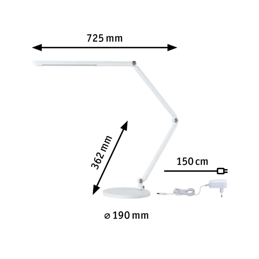 Paulmann 78911 - LED/10,6W Zatemnitvena namizna svetilka FLEXBAR 230V 3000/4000/6500K