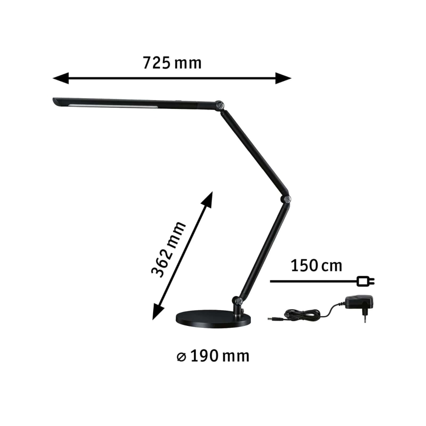 Paulmann 78912 - LED/10,6W Zatemnitvena namizna svetilka FLEXBAR 230V 3000/4000/6500K