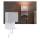 Paulmann 78913 - LED/2,5W + 1xE27/40W stenska svetilka s polico in USB MERANI 230V bela
