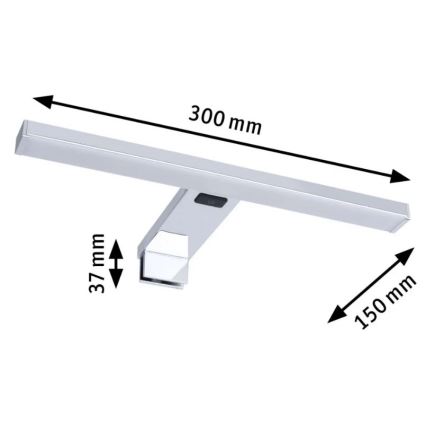 Paulmann 78950 - LED/3,7W IP44 Kopalniška svetilka za ogledalo SELO 2700-6500K 230V