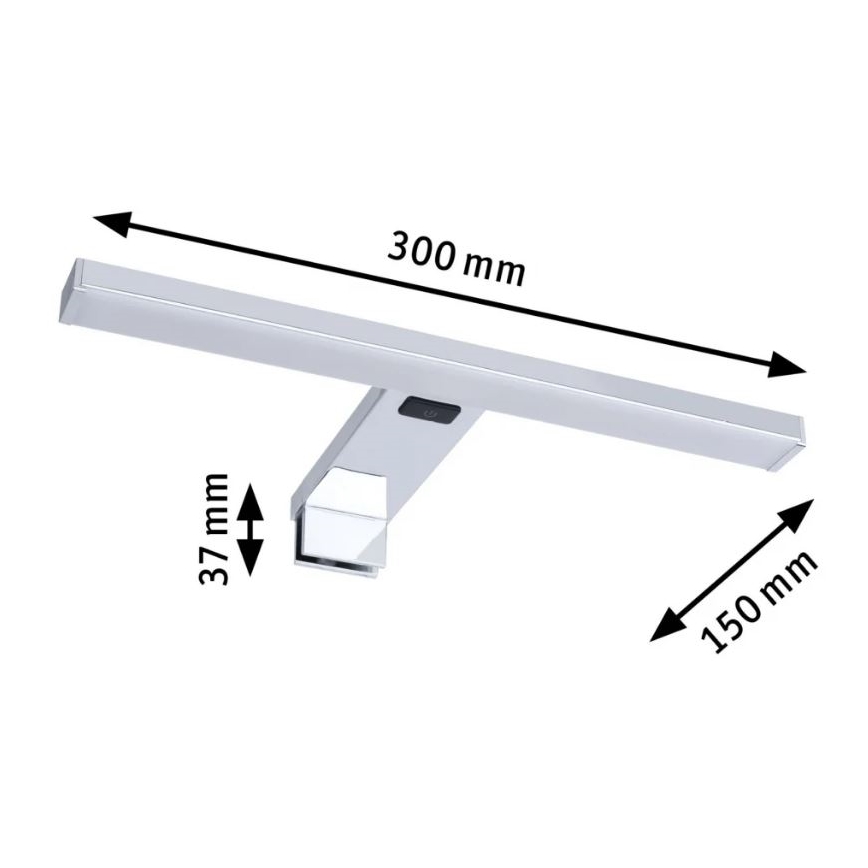 Paulmann 78950 - LED/3,7W IP44 Kopalniška svetilka za ogledalo SELO 2700-6500K 230V