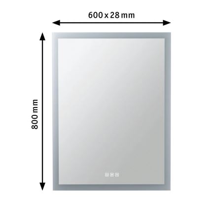 Paulmann 78951 - LED/22W IP44 Kopalniško ogledalo in osvetlitvijo ozadja 230V