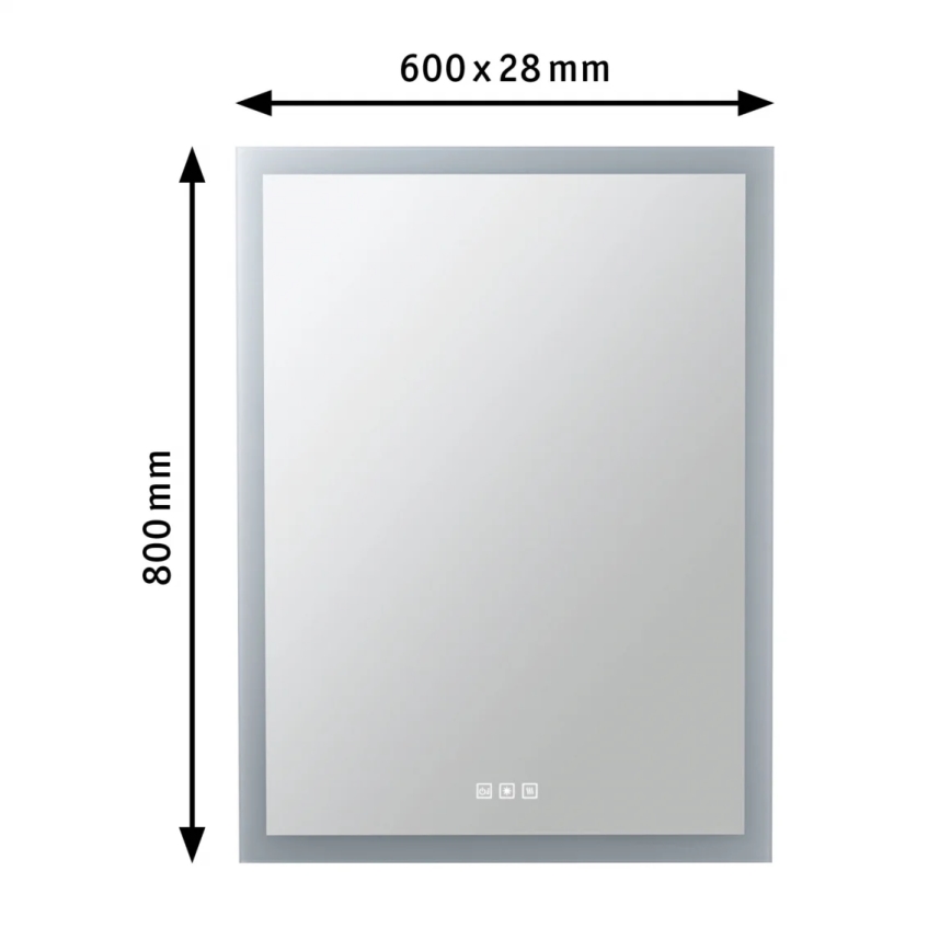 Paulmann 78951 - LED/22W IP44 Kopalniško ogledalo in osvetlitvijo ozadja 230V