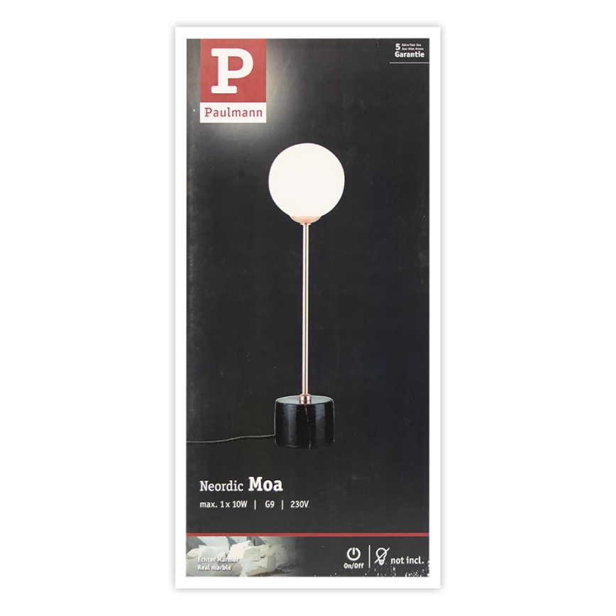 Paulmann 79662 - 1xG9/10W Namizna svetilka NEORDIC MOA 230V
