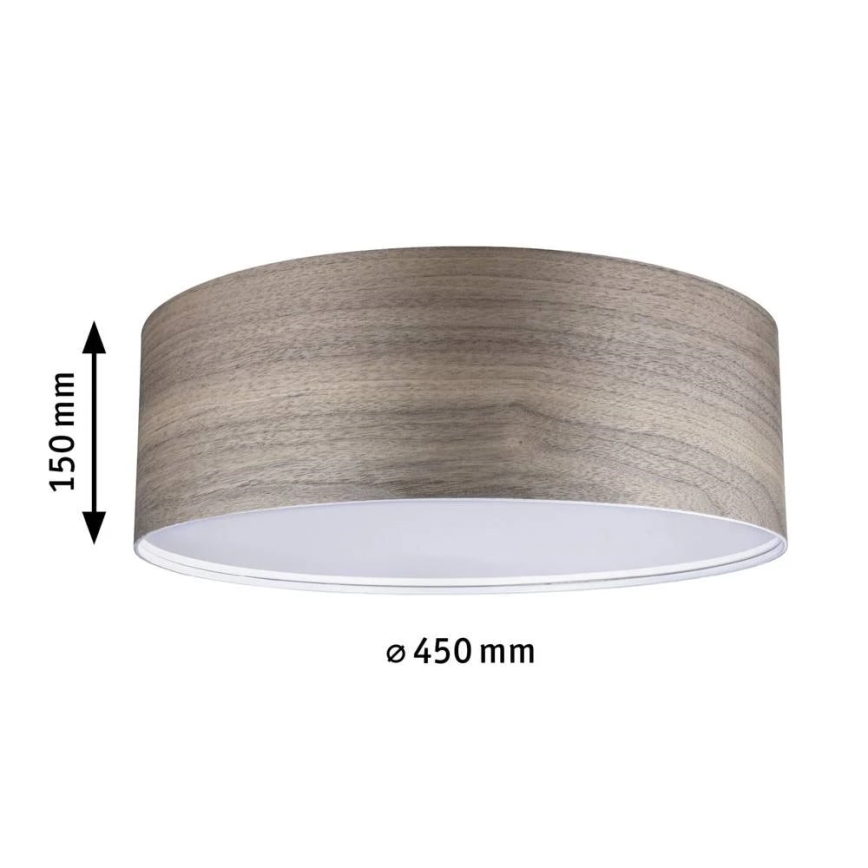 Paulmann 79687 - 3xE27/20W Stropna svetilka NEORDIC LISKA 230V oreh
