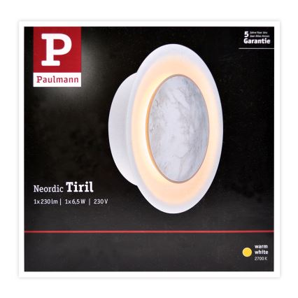 Paulmann 79700 - LED/6,5W Stenska svetilka TIRIL 230V