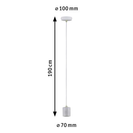 Paulmann 79750 - 1xE27/20W Lestenec na vrvici NORDIN 230V