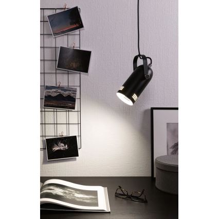 Paulmann 79766 - LED RGBW 1xE27/9W lestenec na kablu LAVEA 230V črna