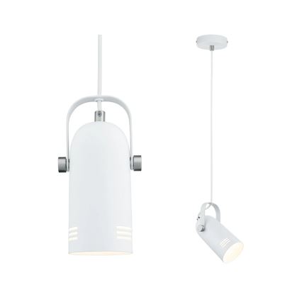 Paulmann 79767 - LED RGBW 1xE27/9W lestenec na kablu LAVEA 230V bela