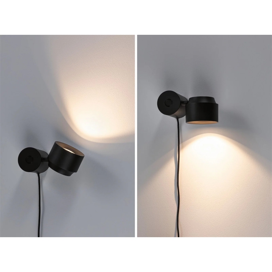 Paulmann 79776 - LED/3W Zatemnitvena stenska svetilka 2v1 PURIC PANE 230V