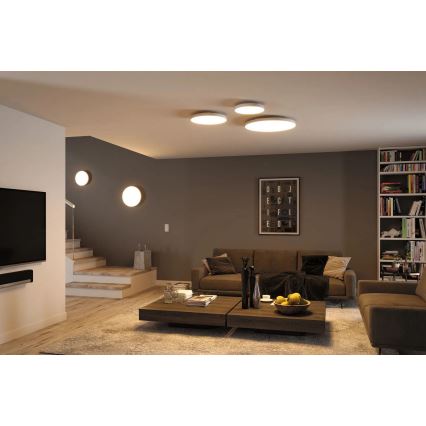 Paulmann 79894 - LED/38W stropna svetilka VELORA 230V 3000/4000/6500K premer 60 cm, bela