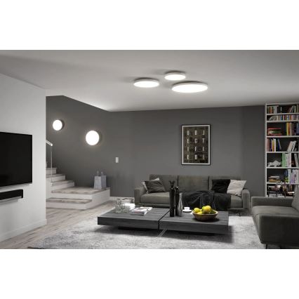 Paulmann 79894 - LED/38W stropna svetilka VELORA 230V 3000/4000/6500K premer 60 cm, bela