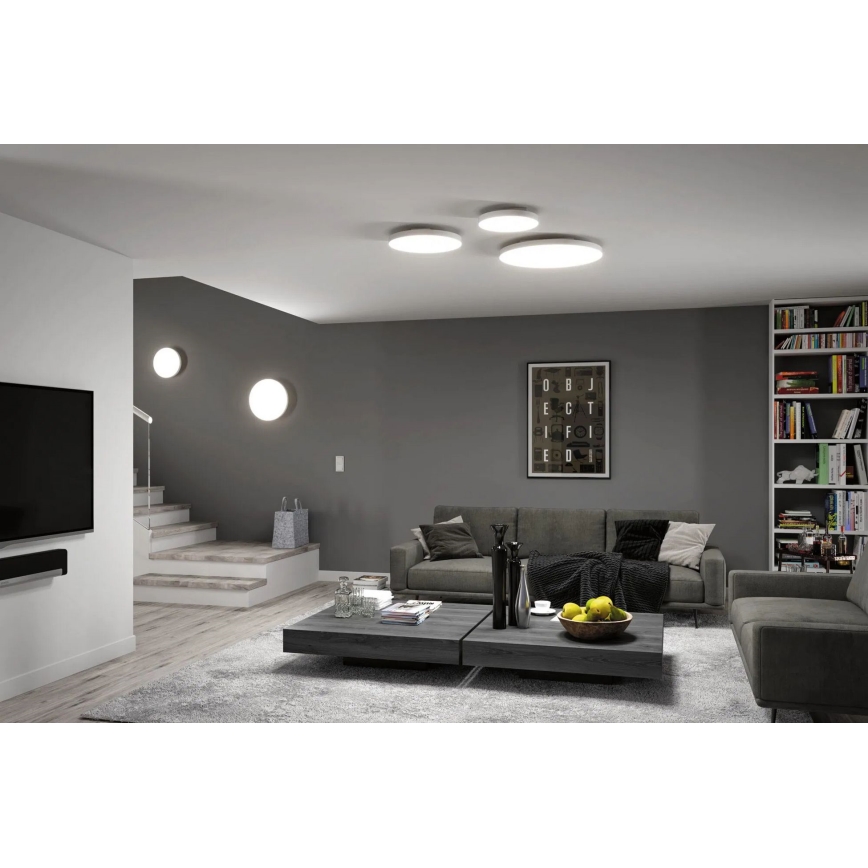 Paulmann 79894 - LED/38W stropna svetilka VELORA 230V 3000/4000/6500K premer 60 cm, bela