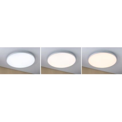 Paulmann 79894 - LED/38W stropna svetilka VELORA 230V 3000/4000/6500K premer 60 cm, bela