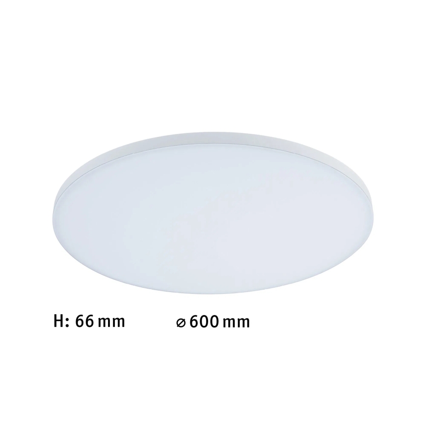 Paulmann 79894 - LED/38W stropna svetilka VELORA 230V 3000/4000/6500K premer 60 cm, bela