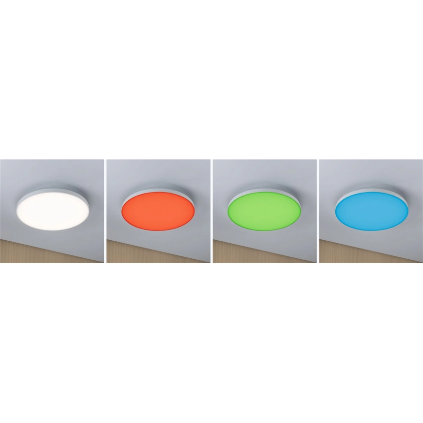 Paulmann 79897 - LED RGBW/22W Zatemnitvena stropna svetilka SMART VELORA 230V