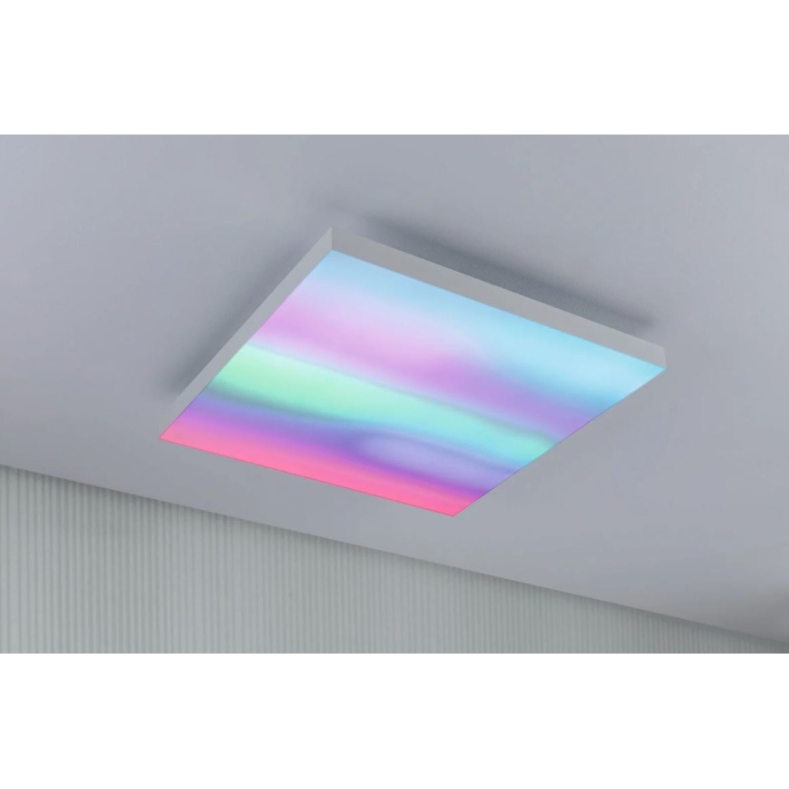 Paulmann 79905 - LED/19W RGBW Zatemnitvena stropna svetilka VELORA 230V 3000-6500K + Daljinski upravljalnik