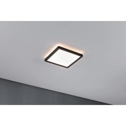 Paulmann 79920 - LED/11,2W zatemnljiv panel ATRIA 230V 3000K 19x19 cm črna