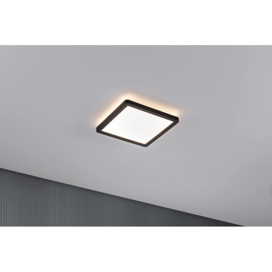 Paulmann 79920 - LED/11,2W zatemnljiv panel ATRIA 230V 3000K 19x19 cm črna