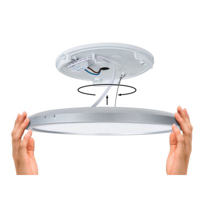 Paulmann 79921 - LED/16W zatemnljiv panel ATRIA 230V 3000K 29,3x29,3 cm črna