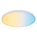 Paulmann 79928 - LED/22W stropna svetilka LORIA z možnostjo zatemnitve, 230 V, 2700–6500 K, Ø 40 cm, bela