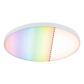 Paulmann 79929 - LED/22W RGBW zatemnjiva stropna svetilka LORIA 230V premer 40 cm bela