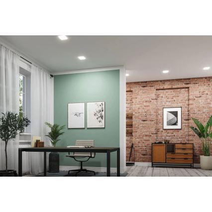 Paulmann 79954 - LED/12W IP44 Kopalniška vgradna stropna svetilka VARIFIT 230V s funkcijo zatemnitve