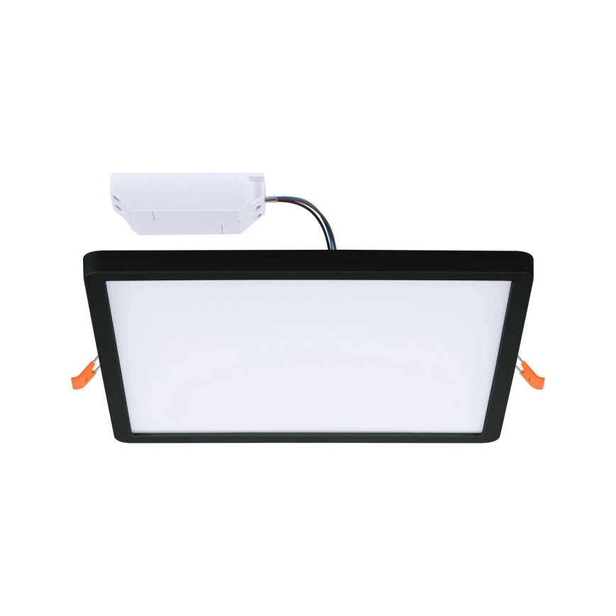 Paulmann 79967 - LED/16W IP44 zatemnljivo vgradno kopalniško stropno svetilo AREO 230V 23x23 cm črno