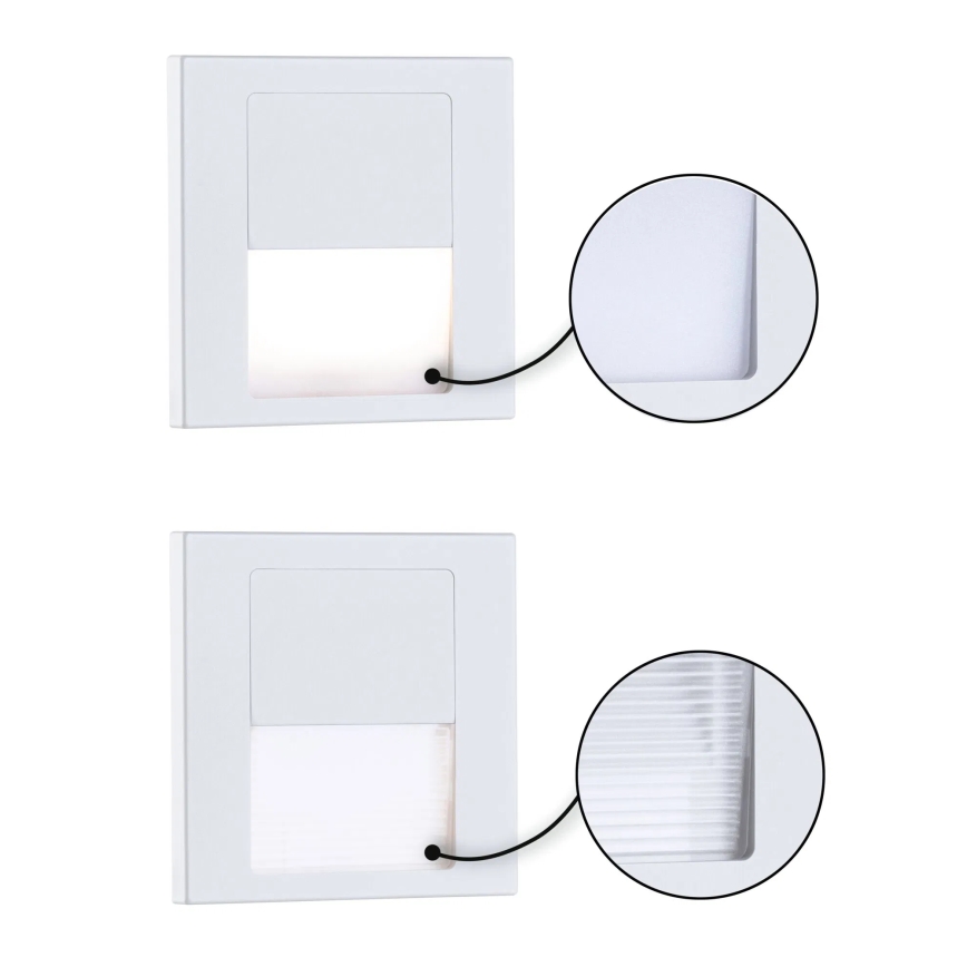 Paulmann 79999 - LED/1W Stopniščna svetilka TSARO 230V Follow/bela