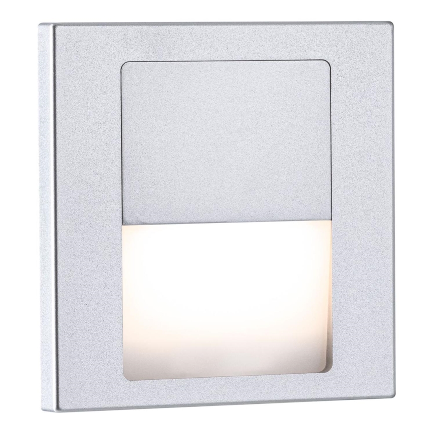 Paulmann 80000 - LED/1W Stopniščna svetilka TSARO 230V Follow/mat krom