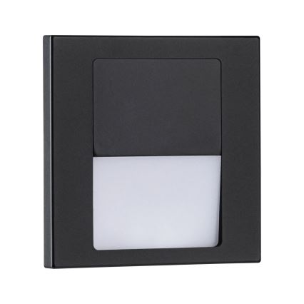 Paulmann 80001 - LED/1W Stopniščna svetilka TSARO 230V Follow/črna