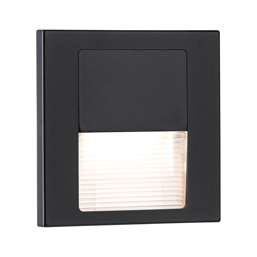 Paulmann 80001 - LED/1W Stopniščna svetilka TSARO 230V Follow/črna