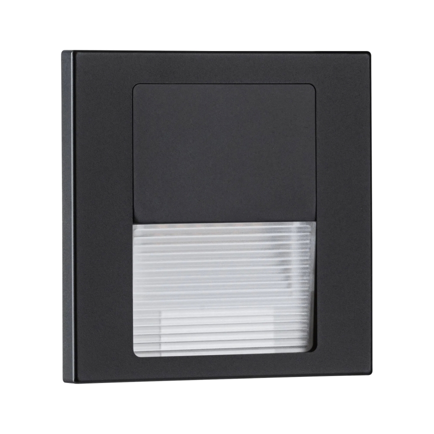 Paulmann 80001 - LED/1W Stopniščna svetilka TSARO 230V Follow/črna