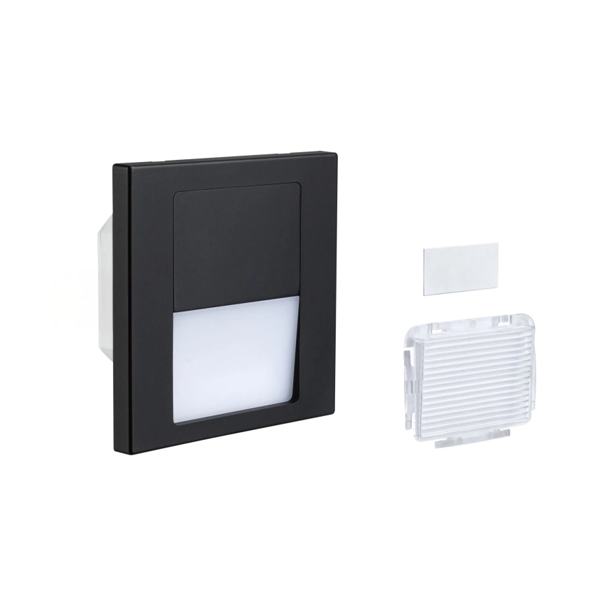 Paulmann 80001 - LED/1W Stopniščna svetilka TSARO 230V Follow/črna