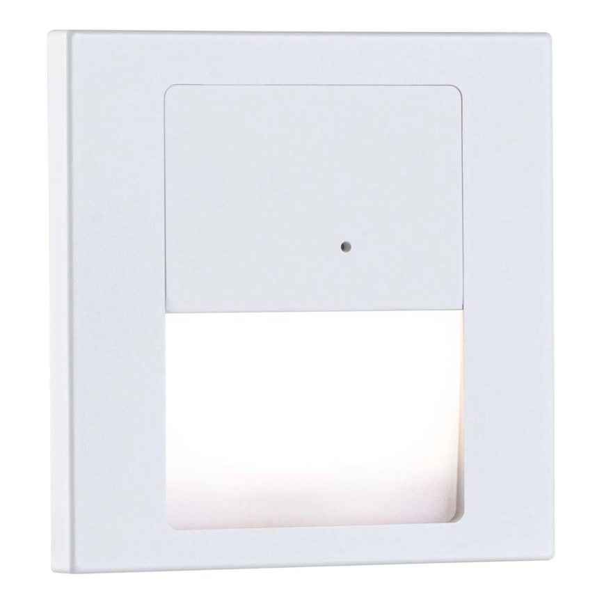 Paulmann 80002 - LED/1W Stopniščna svetilka s senzorjem TSARO 230V Lead/bela