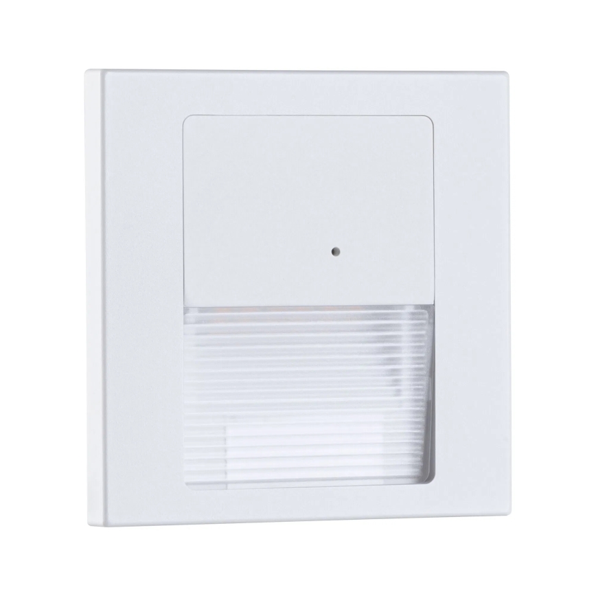 Paulmann 80002 - LED/1W Stopniščna svetilka s senzorjem TSARO 230V Lead/bela