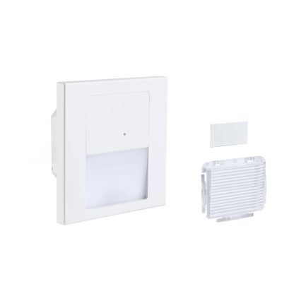 Paulmann 80002 - LED/1W Stopniščna svetilka s senzorjem TSARO 230V Lead/bela
