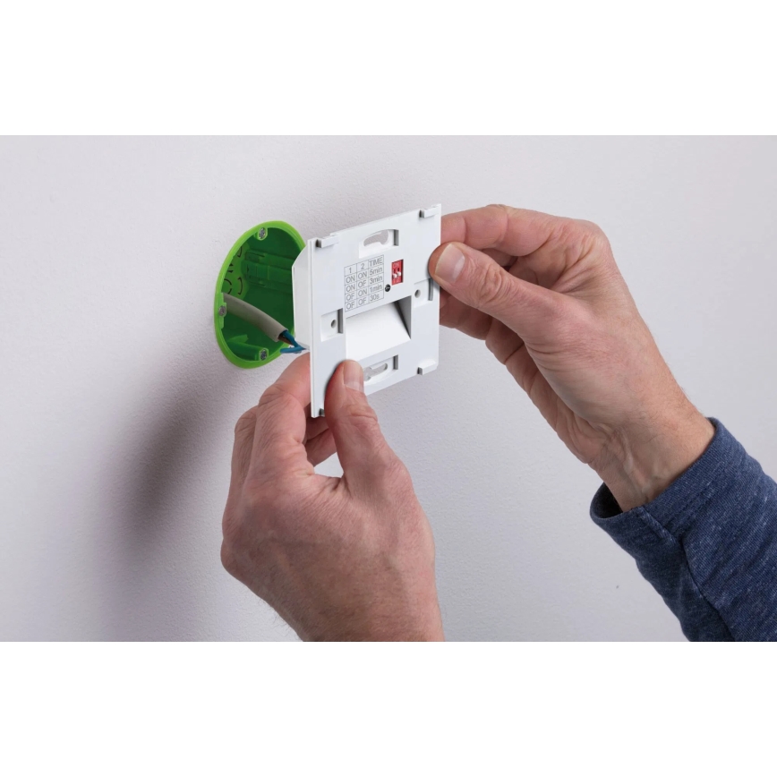 Paulmann 80003 - LED/1W Stopniščna svetilka s senzorjem TSARO 230V Lead/mat krom