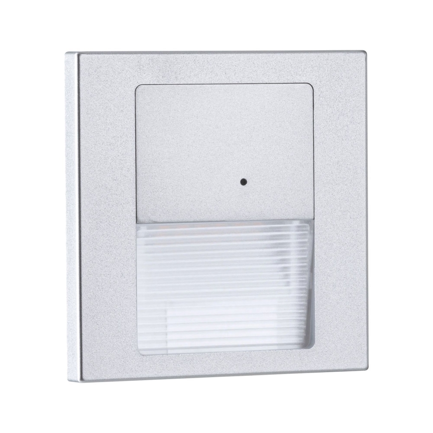 Paulmann 80003 - LED/1W Stopniščna svetilka s senzorjem TSARO 230V Lead/mat krom