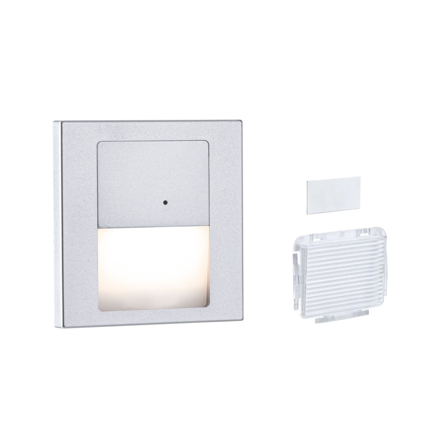 Paulmann 80003 - LED/1W Stopniščna svetilka s senzorjem TSARO 230V Lead/mat krom