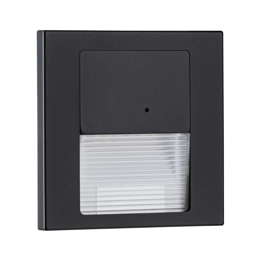 Paulmann 80004 - LED/1W Stopniščna svetilka s senzorjem TSARO 230V Lead/črna