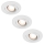 Paulmann 92024 - KOMPLET 3x LED Vgradna svetilka PREMIUM LINE 3xGU10-LED/3,5W