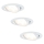Paulmann 92091 - KOMPLET 3x LED Vgradna svetilka 3xLED/4,2W/230V