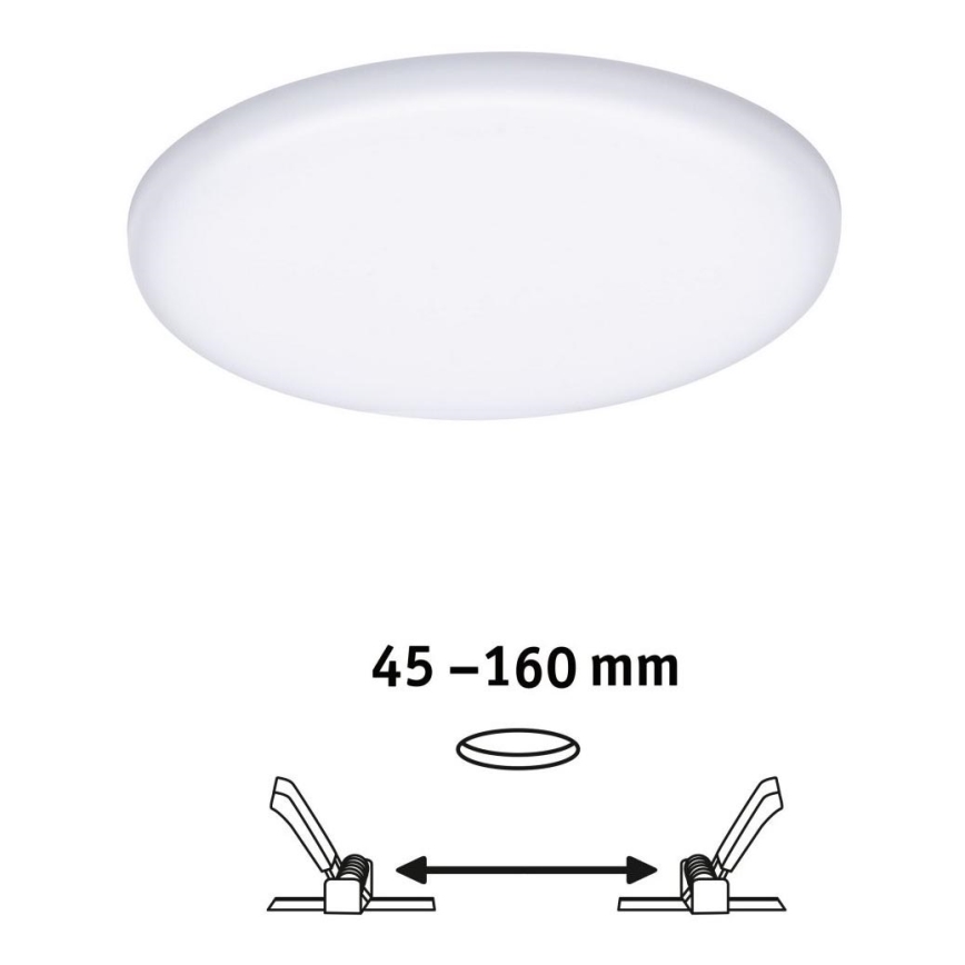 Paulmann 92389 - LED/17W IP44 Kopalniška vgradna svetilka VARIFIT 230V