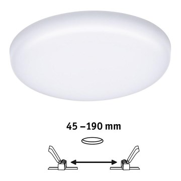 Paulmann 92392 - LED/17,5W IP44 Kopalniška vgradna svetilka VARIFIT 230V